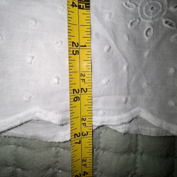 MATILDA JANE Snow Globe Tunic White Embroidered Swiss Dot Top Size S - Picture 9 of 11